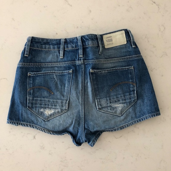 COPY - G-STAR Davin High Waist Denim Shorts 26 - Picture 1 of 5